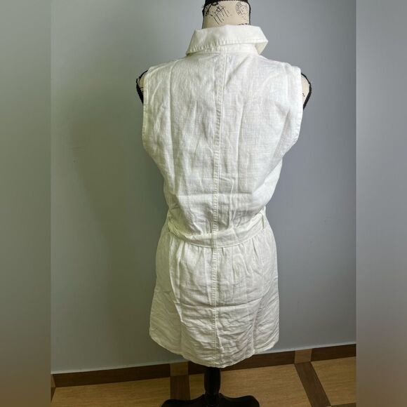 J.Crew Zip-front linen-blend dress NWT Size 0 - Picture 8 of 11